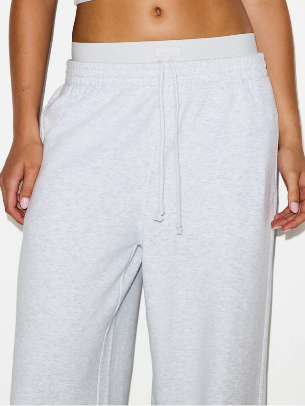 Skims Cotton Fleece Exposed Boxer Pant - XS - Picture 3 of 4
